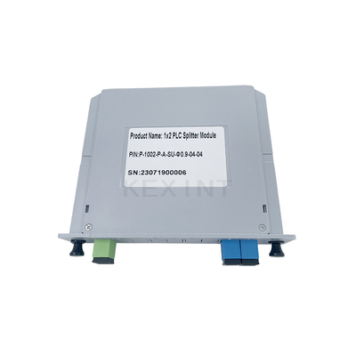Bộ chia PLC sợi quang KEXINT 1x2 SC / UPC Chế độ đơn G657A1 FTTH Loại thẻ LGX