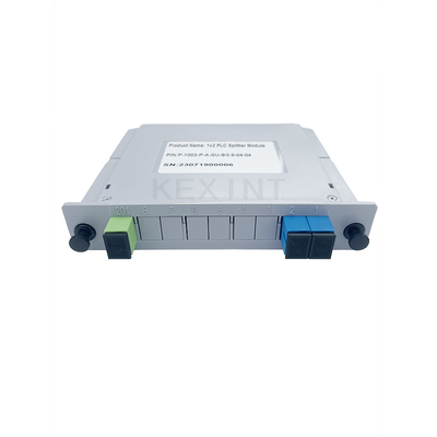 Bộ chia PLC sợi quang KEXINT 1x2 SC / UPC Chế độ đơn G657A1 FTTH Loại thẻ LGX