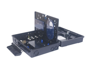 Hộp phân phối sợi quang màu đen 24 lõi Lắp đặt cực PC ABS SMC