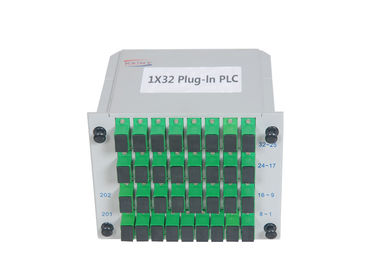 Bộ chia cáp quang SC APC 1 × 32 Chế độ đơn PDL thấp Thiết kế nhỏ gọn