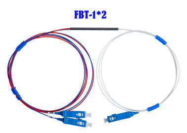 FBT 1 × 2 Coupler Sợi quang WDM Mini 0.9 50/50 SC Đầu nối APC 1310 1490 1550