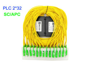 Bộ chia PLC cáp quang hộp ABS 3.0mm G657A1 SC / APC 17.2dB Suy hao chèn G657A1