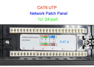 Cáp đồng Lan 1U 19 inch UTP 2U CAT5E CAT6 24 48 Cổng Bảng điều khiển mạng RJ45