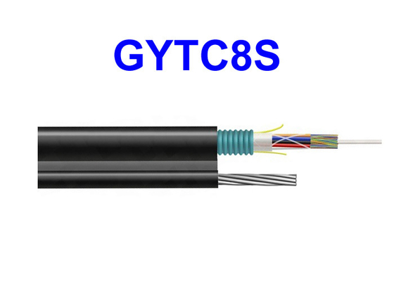 GYTC8S Cáp quang ngoài trời GYTC8S Dây thép tự hỗ trợ Viễn thông Chuyên dụng Trên không