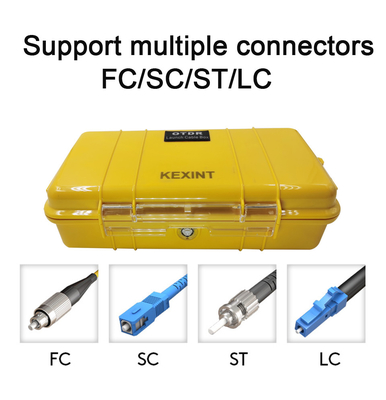 OTDR Ra mắt hộp cáp Công cụ sợi quang Đầu nối SC / APC LC / APC ngoài trời 1km SM 1310 / 1550nm