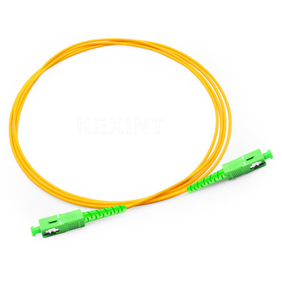 KEXINT FTTH LSZH 2.0MM Single Mode G657A1 3M SC APC Simplex Fiber Patch Cable