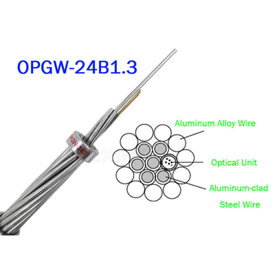 Cáp quang OPGW ADSS 24B1.3 Phạm vi 60 130 Dây kim loại viễn thông công suất