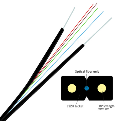 Cáp quang đường kính 2.0mm 3.0mm PVC Vỏ ngoài màu đen LSZH