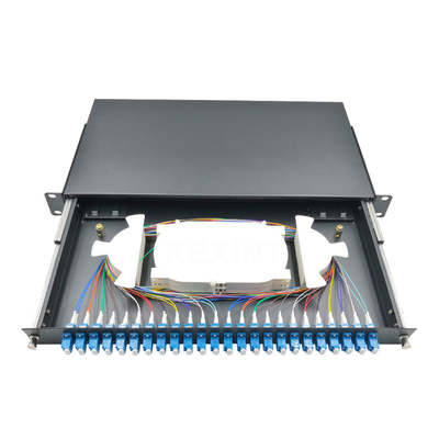 LC UPC Rack Fiber Patch Panel Hộp phân phối Loại ngăn kéo