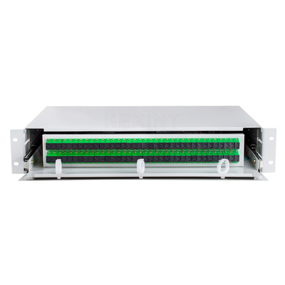 Khung phân phối quang ODF Bảng vá sợi quang SC LC 72 Cổng 2U Rack Mount