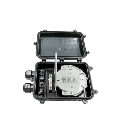 2 cổng Chống thấm nước ngoài trời bằng tia cực tím Đóng cửa mối nối sợi quang FTTH IP68 6-96 Lõi
