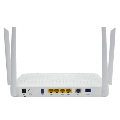 KEXINT FTTR Gigabit Ethernet Smart Mini ONT, 4GE POTS 2.4G 5G WIFI6 XPON ONU