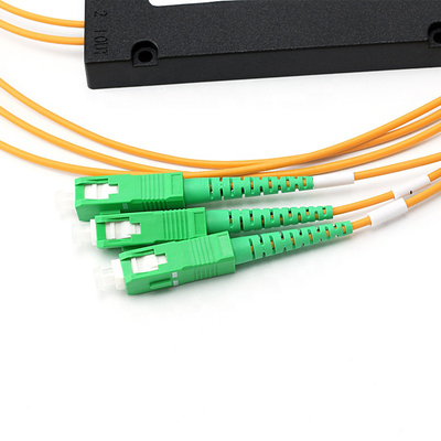 Bộ chia PLC sợi quang SC APC 3.0 MM 1x2 Loại ABS Sử dụng cho hộp phân phối 2 lõi