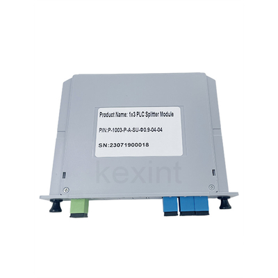1x3 SC UPC LGX Bộ chia PLC quang một chế độ Mất chèn thấp Loại thẻ kích thước nhỏ