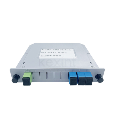 1x3 SC UPC LGX Bộ chia PLC quang một chế độ Mất chèn thấp Loại thẻ kích thước nhỏ