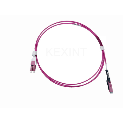 KEXINT 2M MDC UPC đến LC UPC Uniboot Duplex Multimode OM4 LSZH (OFNR) 2.0mm Fiber Optic Patch Cable