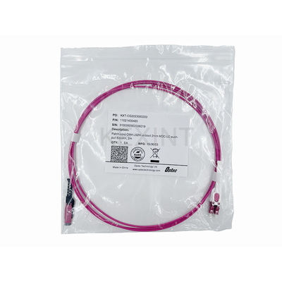 KEXINT 2M MDC UPC đến LC UPC Uniboot Duplex Multimode OM4 LSZH (OFNR) 2.0mm Fiber Optic Patch Cable
