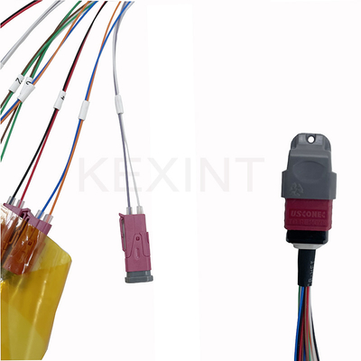 KEXINT MTP (MPO) APC nữ đến MDC 16 Fiber Breakout OM4 (50/125) Fiber Optic Patch Cord