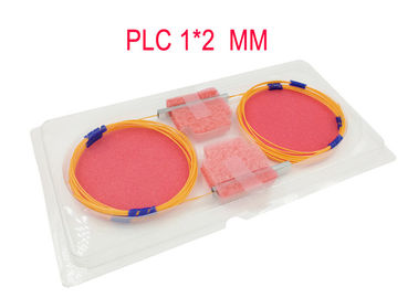 Bộ chia PLC sợi quang đa chế độ 1 × 2 50/125 0.9 Hytrel Orange 850nm