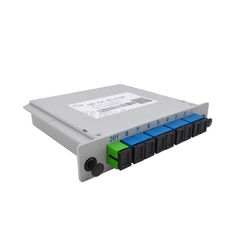 1 * 8 Bộ tách sợi quang PLC Tách sợi quang Chế độ đơn Hộp kết nối LGX SC / UPC