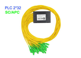 Bộ chia PLC cáp quang hộp ABS 3.0mm G657A1 SC / APC 17.2dB Suy hao chèn G657A1