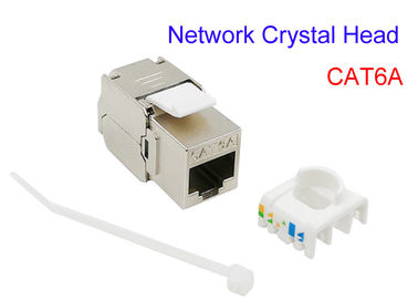 FTP SFTP CAT6A Cáp điện đồng được bảo vệ Glod Mạ Cat5e Cat7 RJ45 Đầu tinh thể mạng
