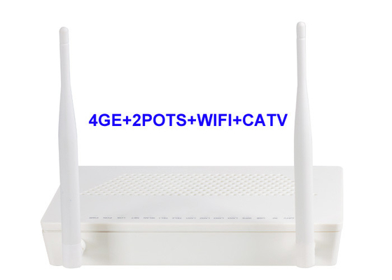 Ethernet 4 Gigabit GEPON ONU 1 USB 4GE 2POTS WIFI CATV Hỗ trợ ngăn xếp kép IPv4 và IPv6