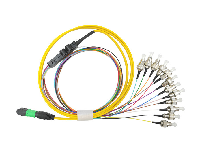 SM APC MTP MPO đến FC UPC 12 lõi Vá dây đứt 0.2dB G657A2
